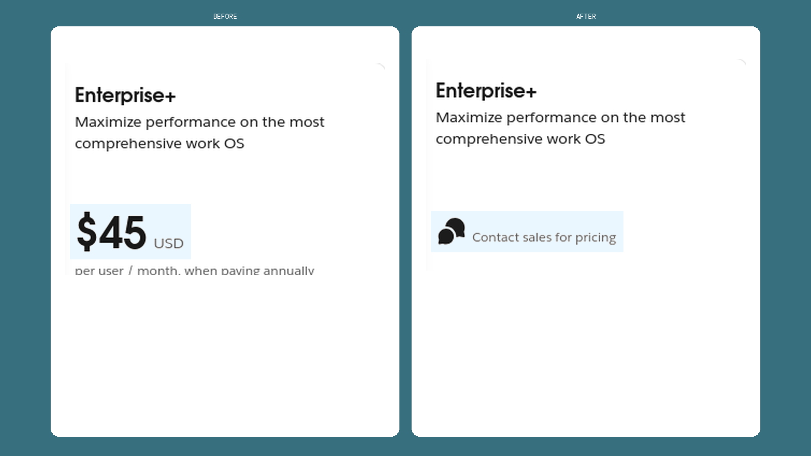 Slack pricing page screenshot